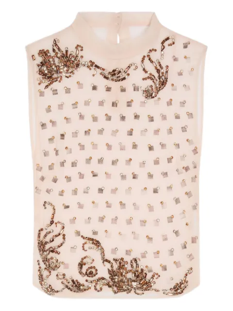 DRIES VAN NOTEN embellished-bib top