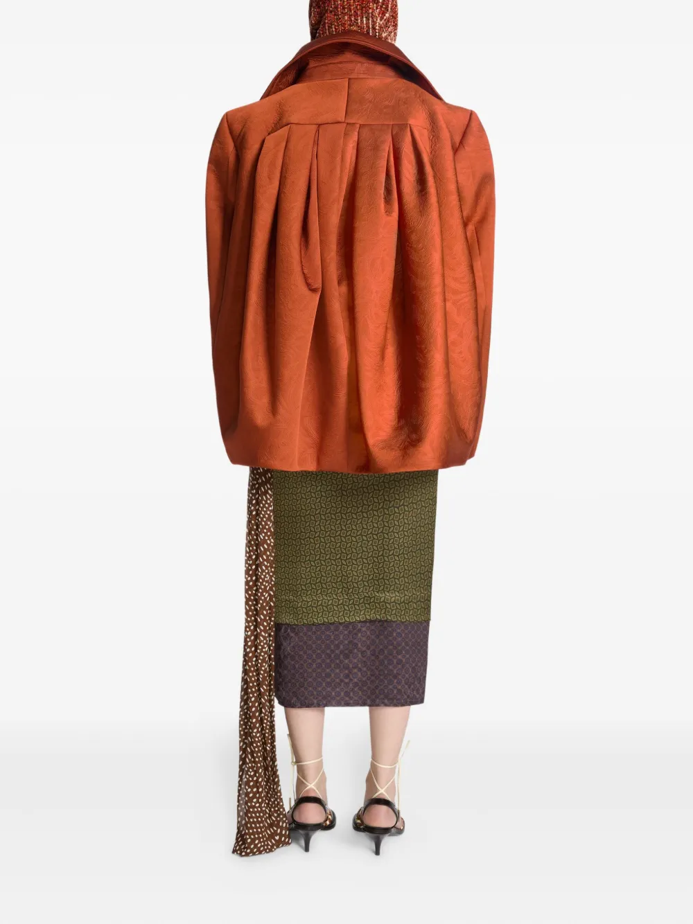 Dries Van Noten Double-breasted Jacket In Brown