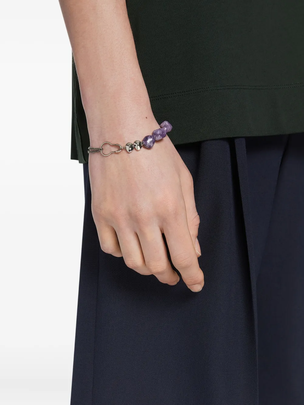 DRIES VAN NOTEN stone chain bracelet | Image 2