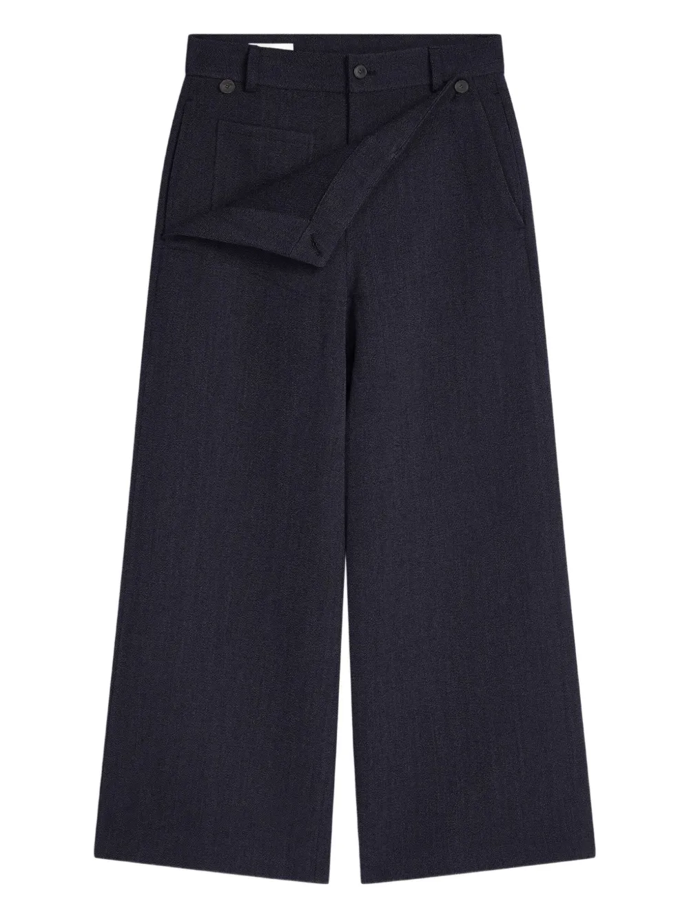 DRIES VAN NOTEN sailor wool trousers Blauw