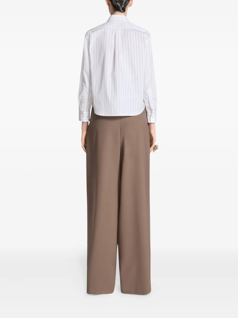 DRIES VAN NOTEN Blouse met krijtstreep Wit