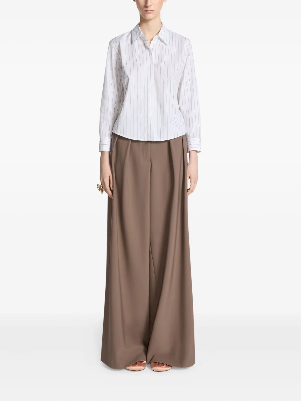 DRIES VAN NOTEN Blouse met krijtstreep - Wit