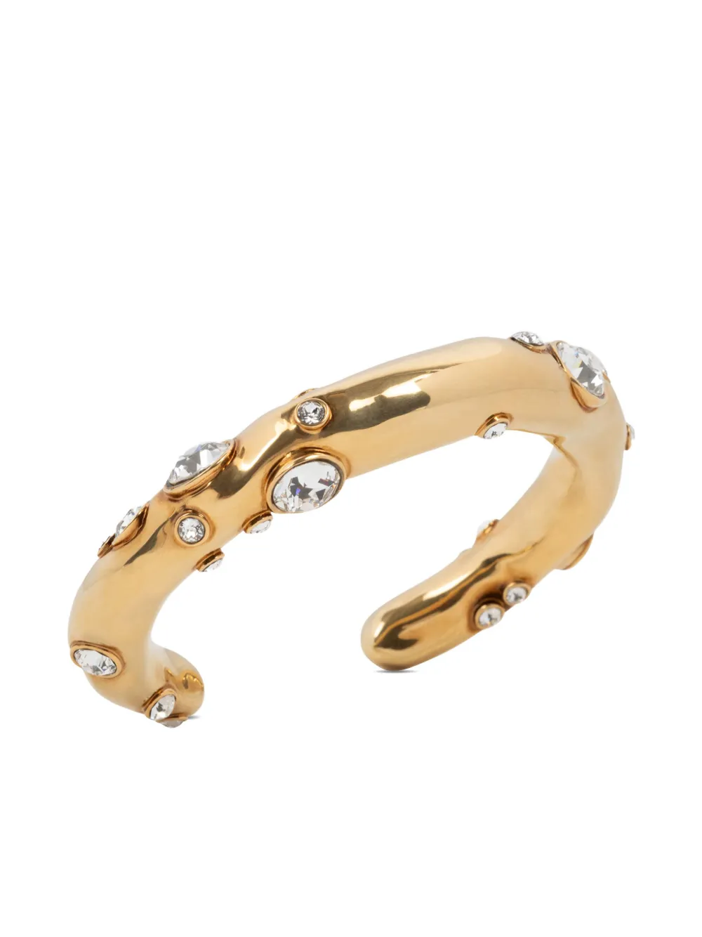 DRIES VAN NOTEN Crystal-embellished Cuff Bracelet in 954 GOLD, view 2