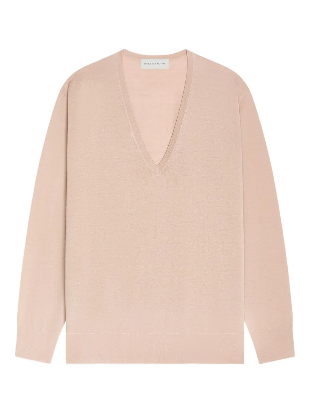 DRIES VAN NOTEN v-neckline sweater | Neutrals | Image 1