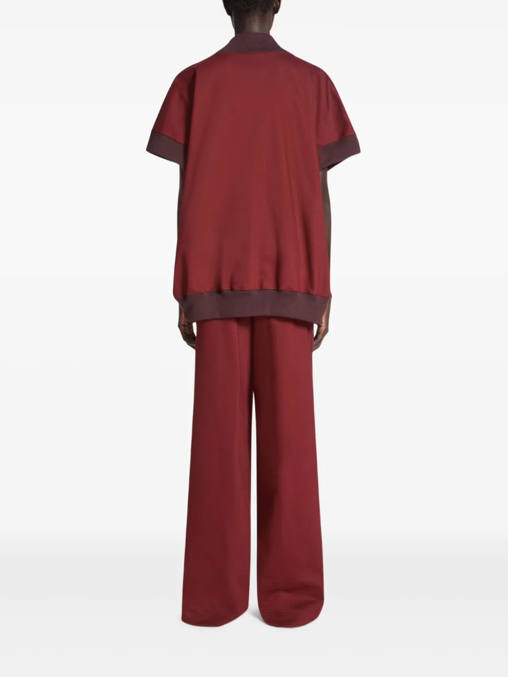 Dries Van Noten Short-sleeved Turtleneck Sweatshirt In Brown