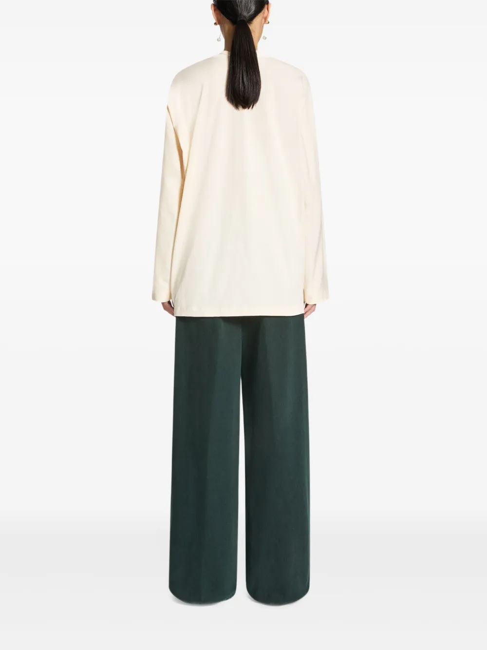 Dries Van Noten V-neck Cotton Tee In Pink