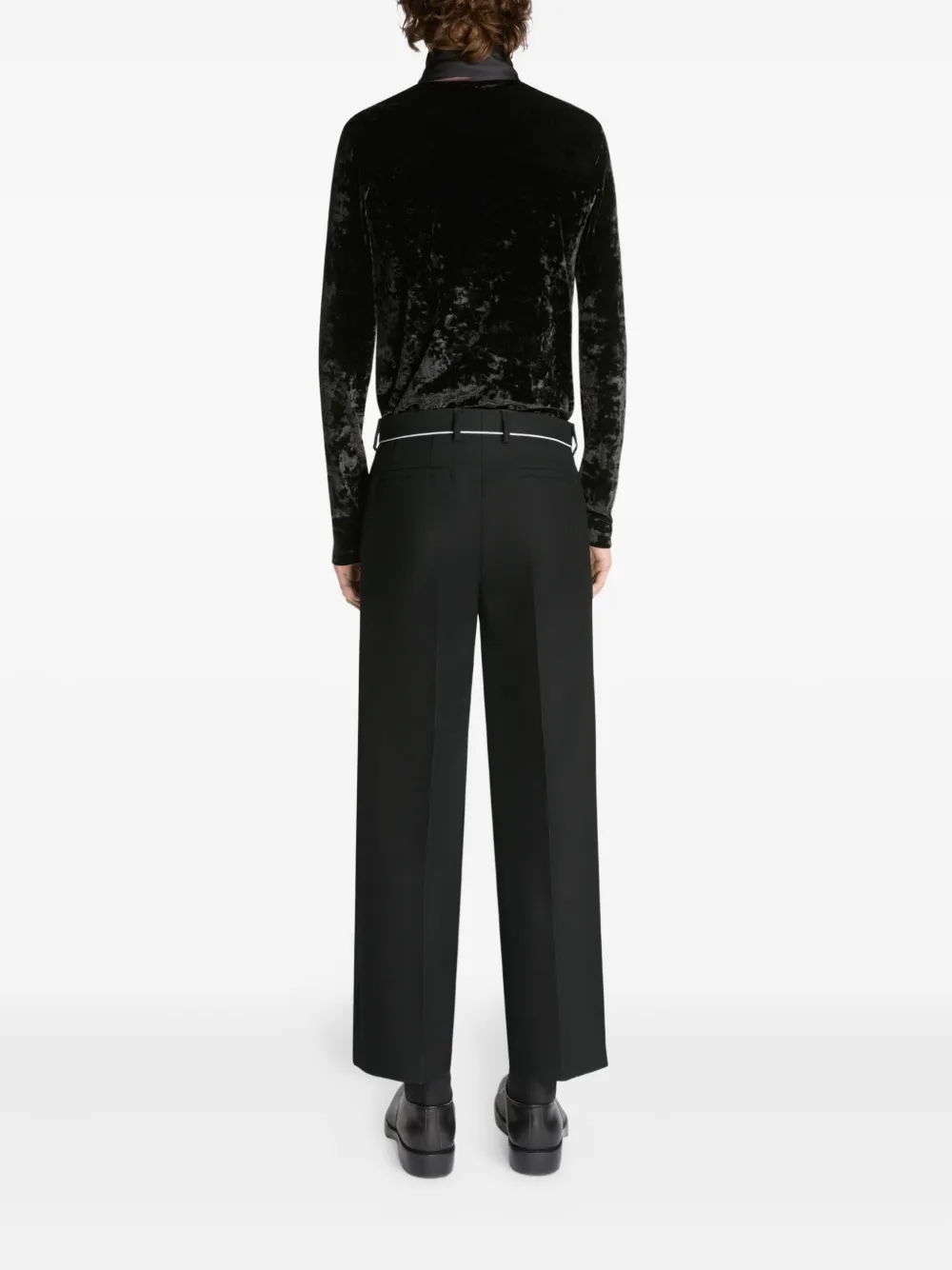 Dries Van Noten Wool Trousers In Black