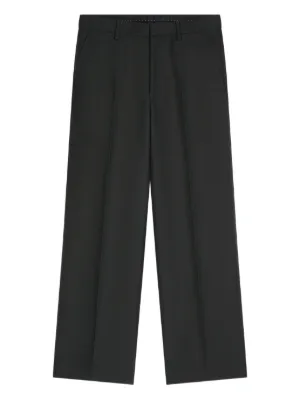 25SS Dries Van Noten グレー リネン ストレートトラウザーズ ☆25SS Dries Van Noten グレー リネン ストレートパンツ - メルカリ