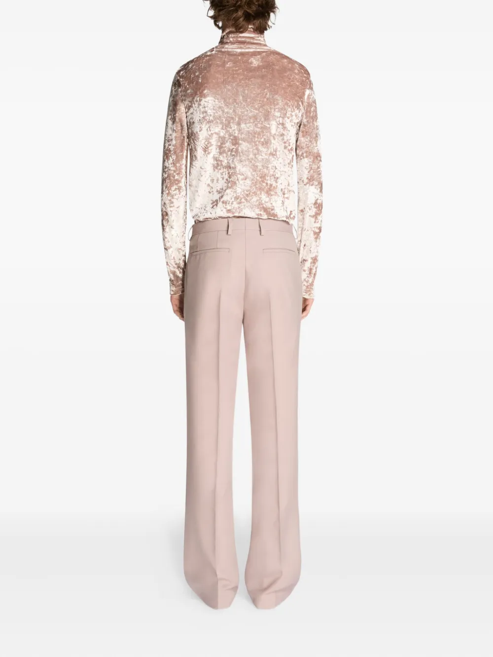 Dries Van Noten Wool Trousers In Pink