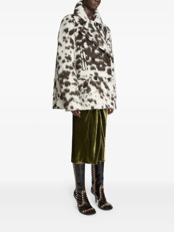 ジャケット・アウター 90s dries van noten doublebreasted coat DRIES VAN NOTEN Double-Breasted Wool and Linen-Blend Coat for Men