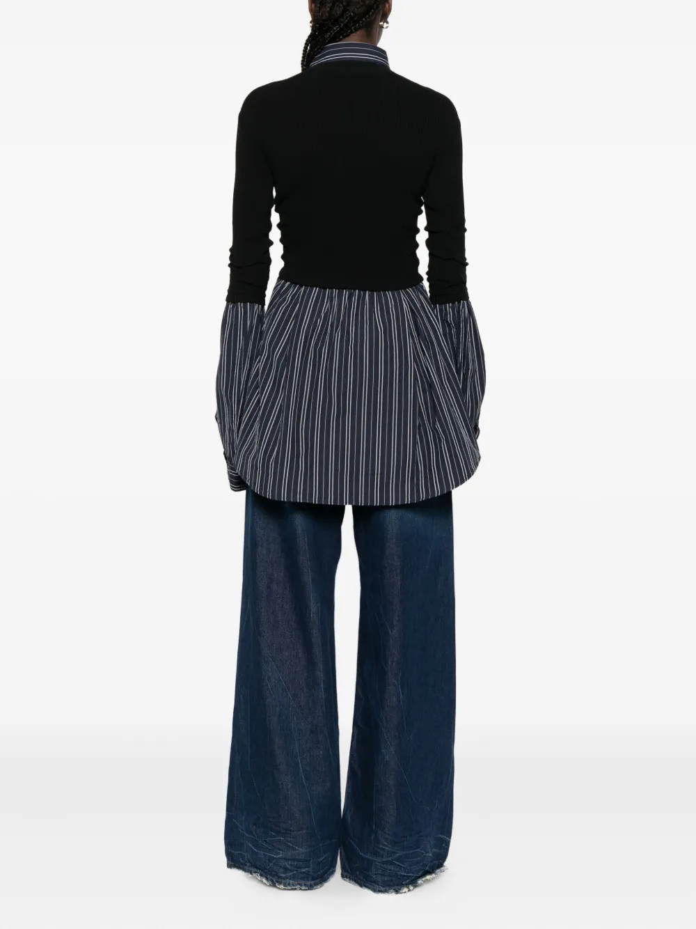 Balenciaga Trompe L Il Shirt Sweater In Multi