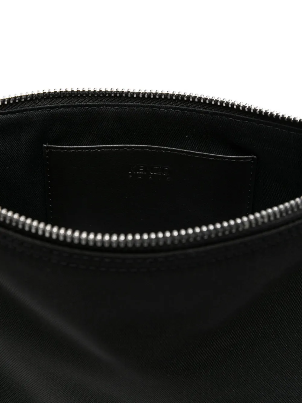 Kenzo Clutch met geborduurd logo Zwart