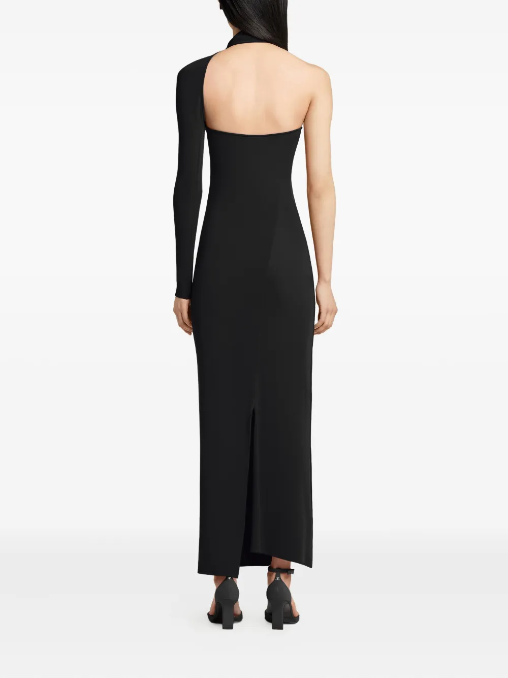 Courrèges One-shoulder Maxi Dress In Multi