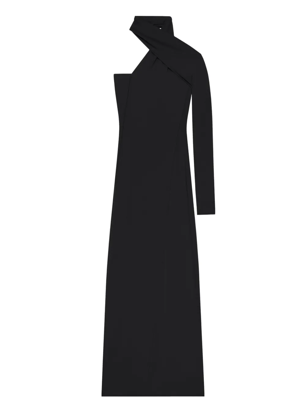 Courrèges One-shoulder Maxi Dress In Multi