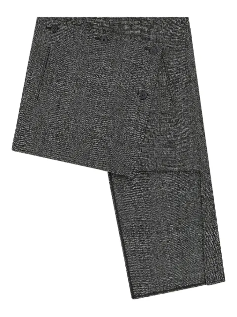 Courrèges panelled asymmetric mini skirt