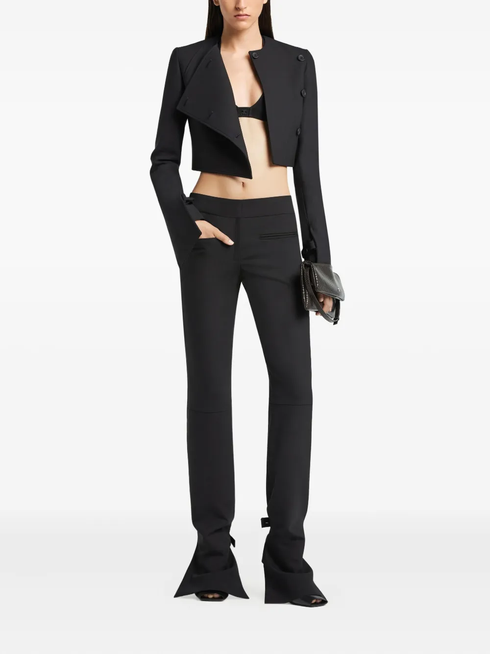 Courrèges oblique buttoned jacket | Cropped Jackets | Image 2