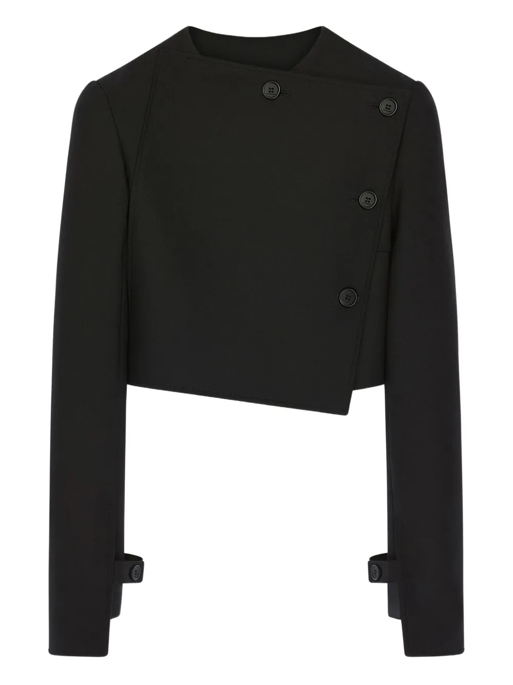 Courrèges oblique buttoned jacket | Black | Image 1