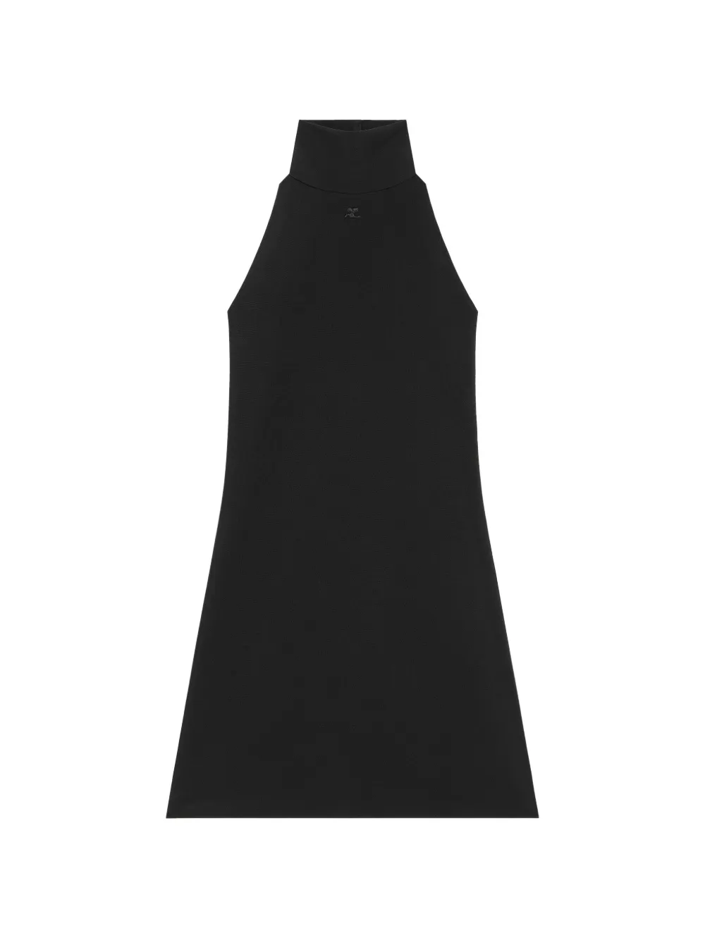 Courrèges Mini-jurk met halternek Zwart