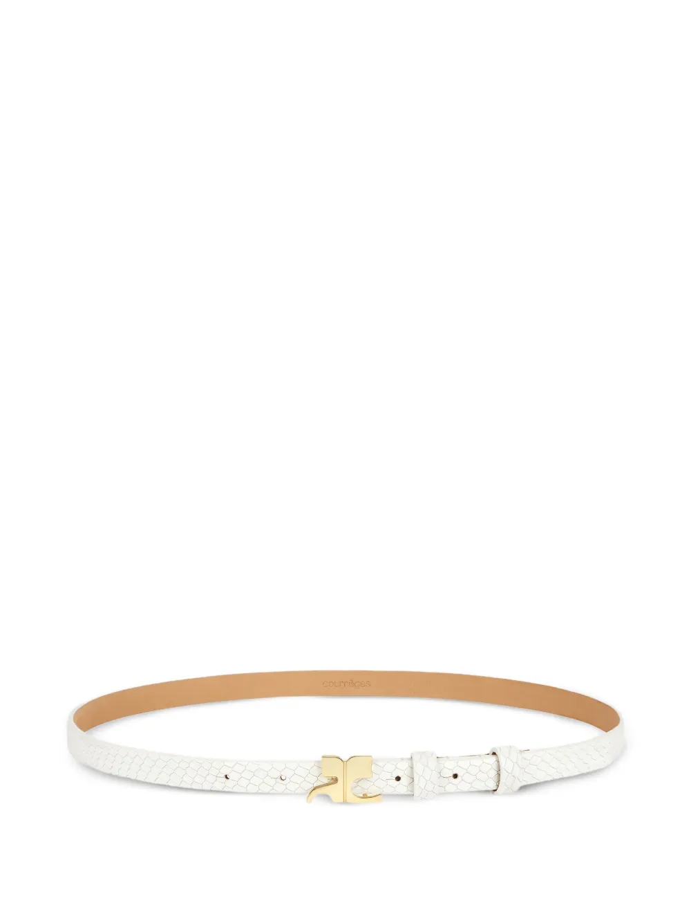 Courrèges Viper leather belt | White | Image 1