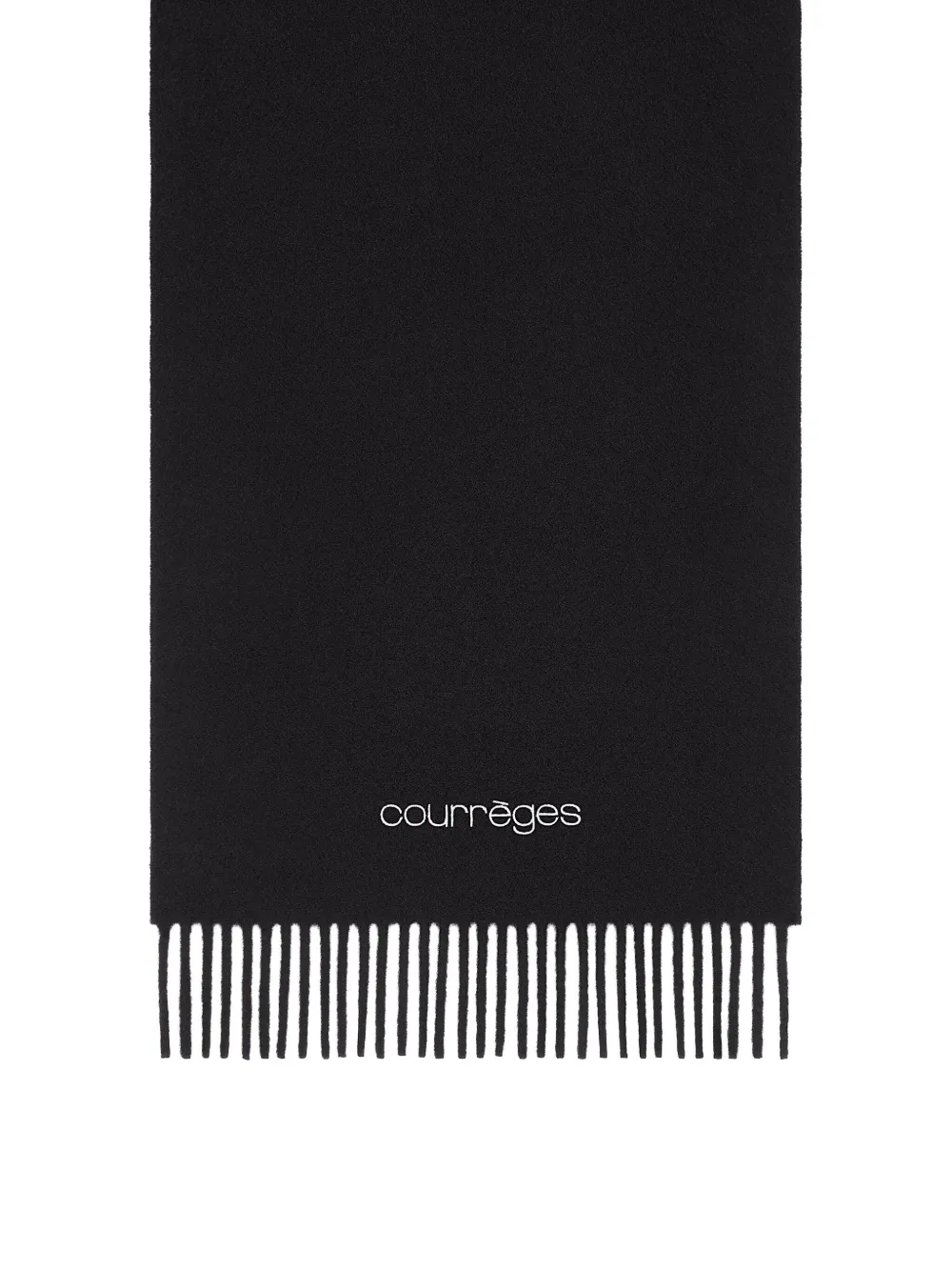 Courrèges fringed embroidered scarf | Women | Image 2