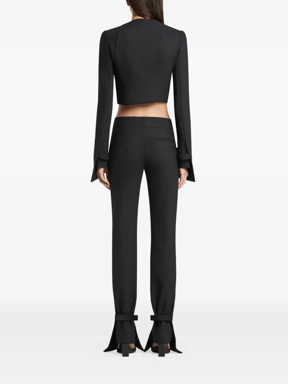 Courrèges Bootcut broek Zwart