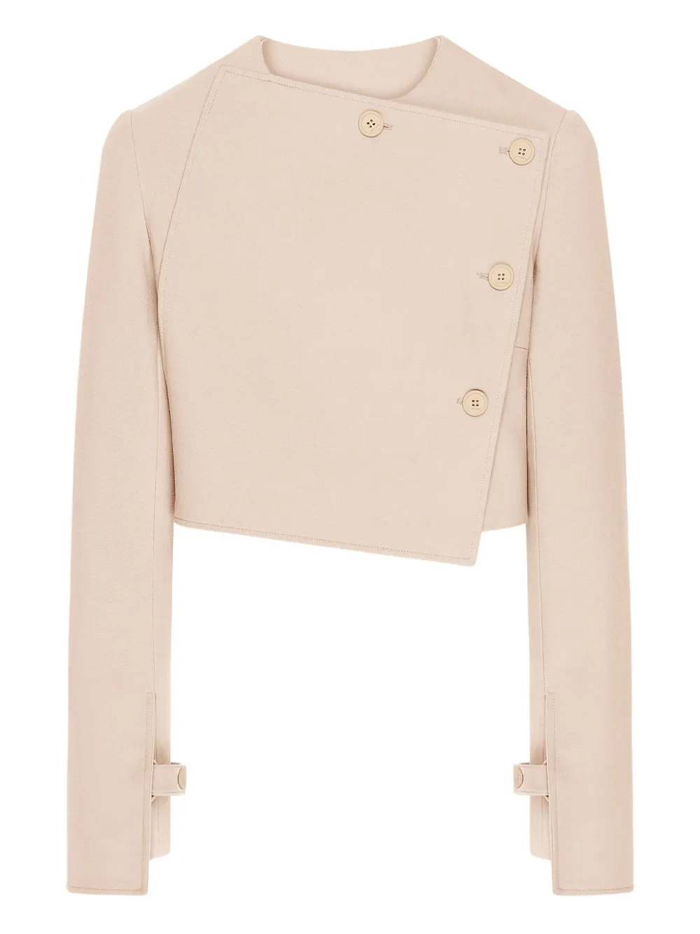 Courrèges Button Jacket In Neutral
