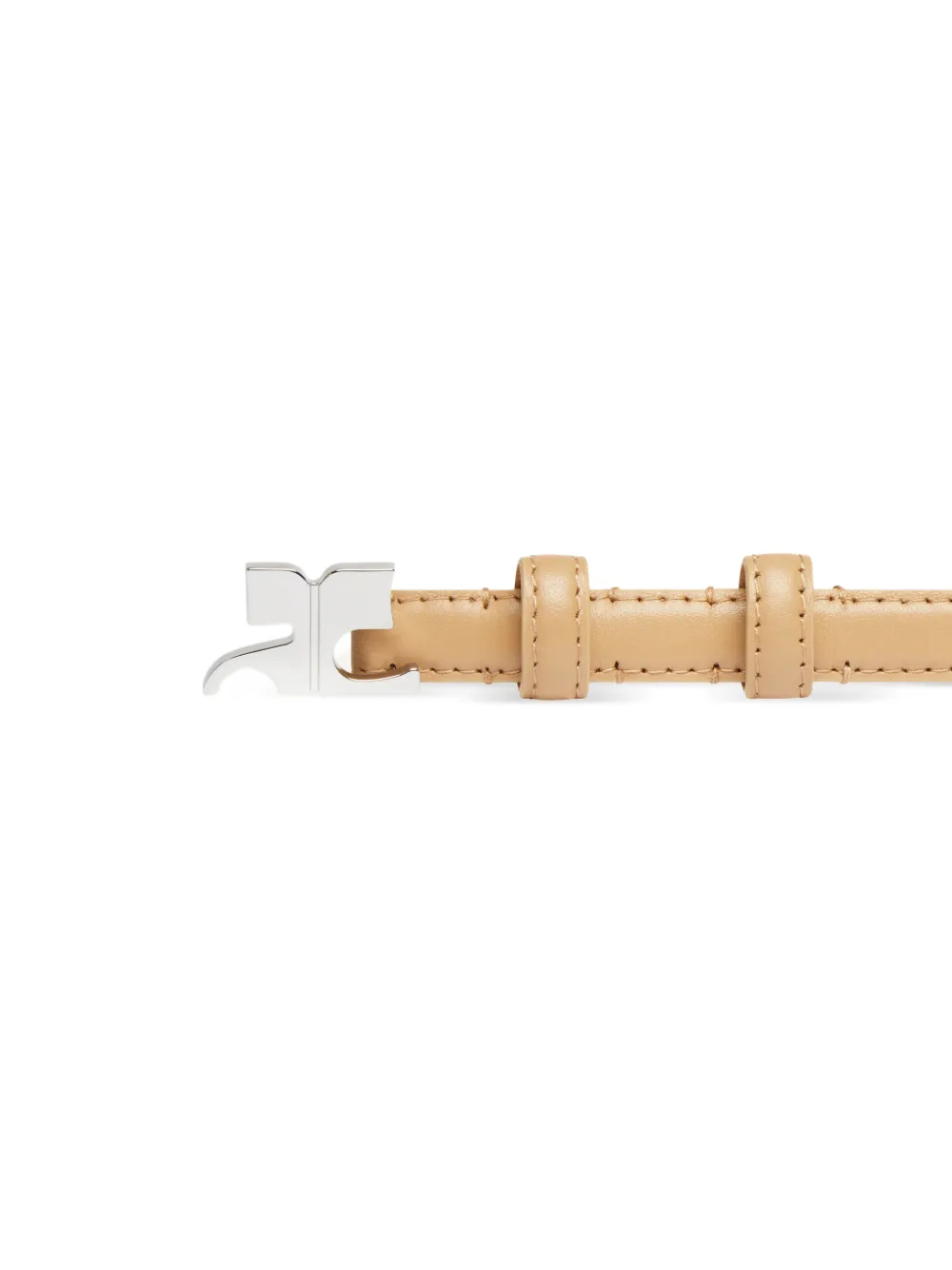  Courrèges Ceinture En Cuir - Tons Neutres 