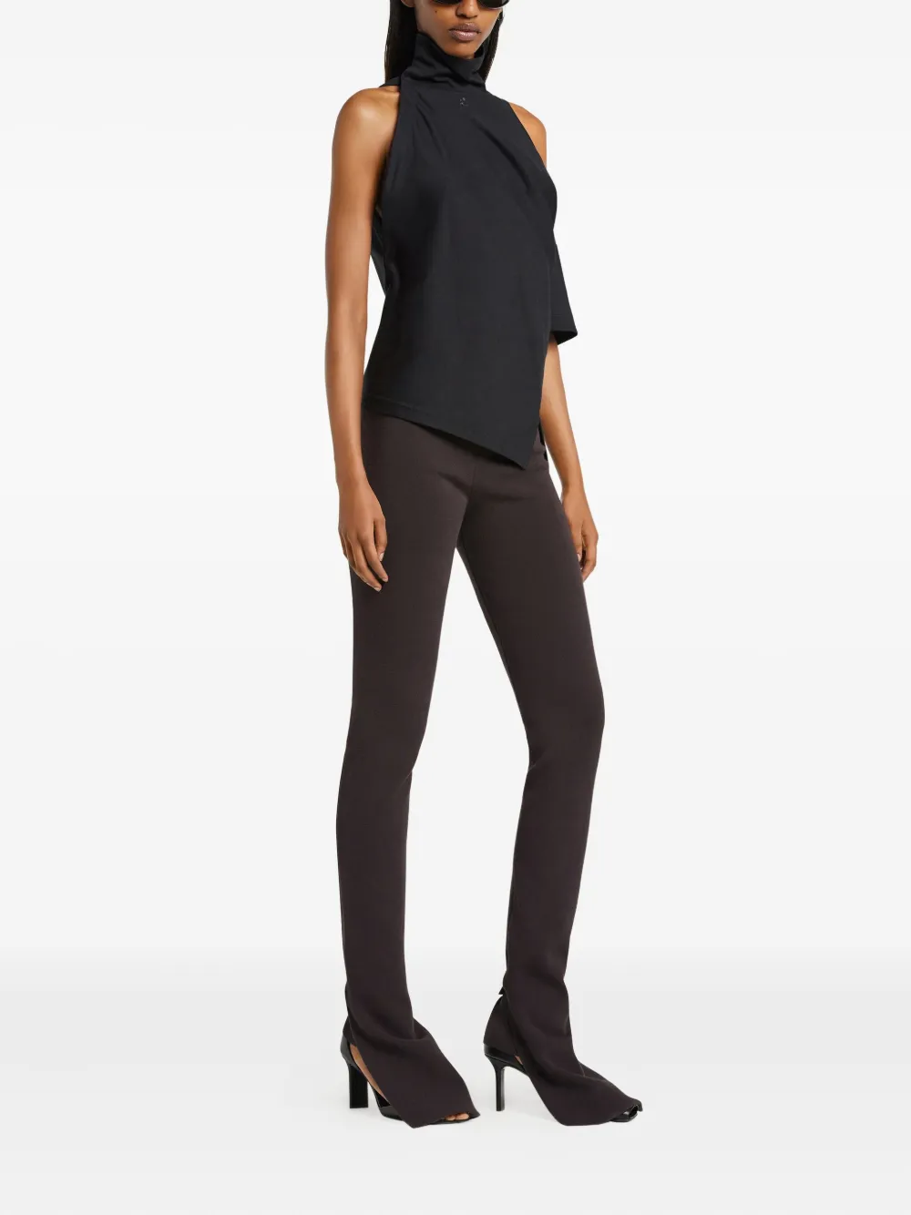 Courrèges Bootcut broek - Bruin