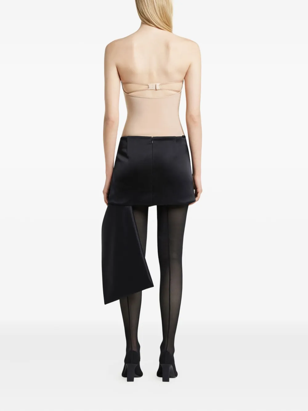 Courrèges Strapless Bodysuit In Neutral