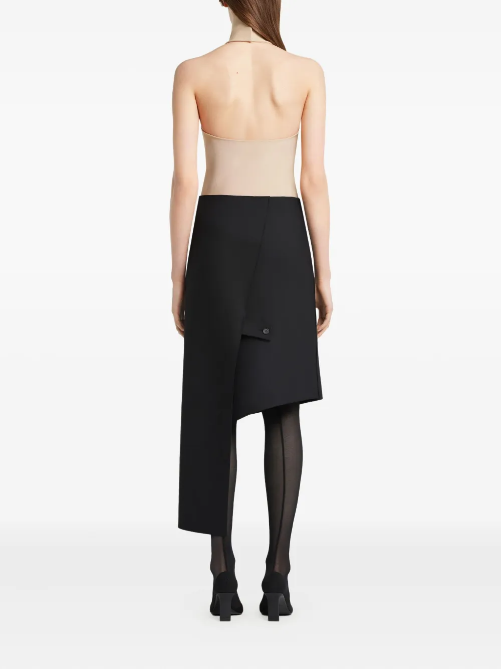 Courrèges Halter-neck Jersey Bodysuit In Pink