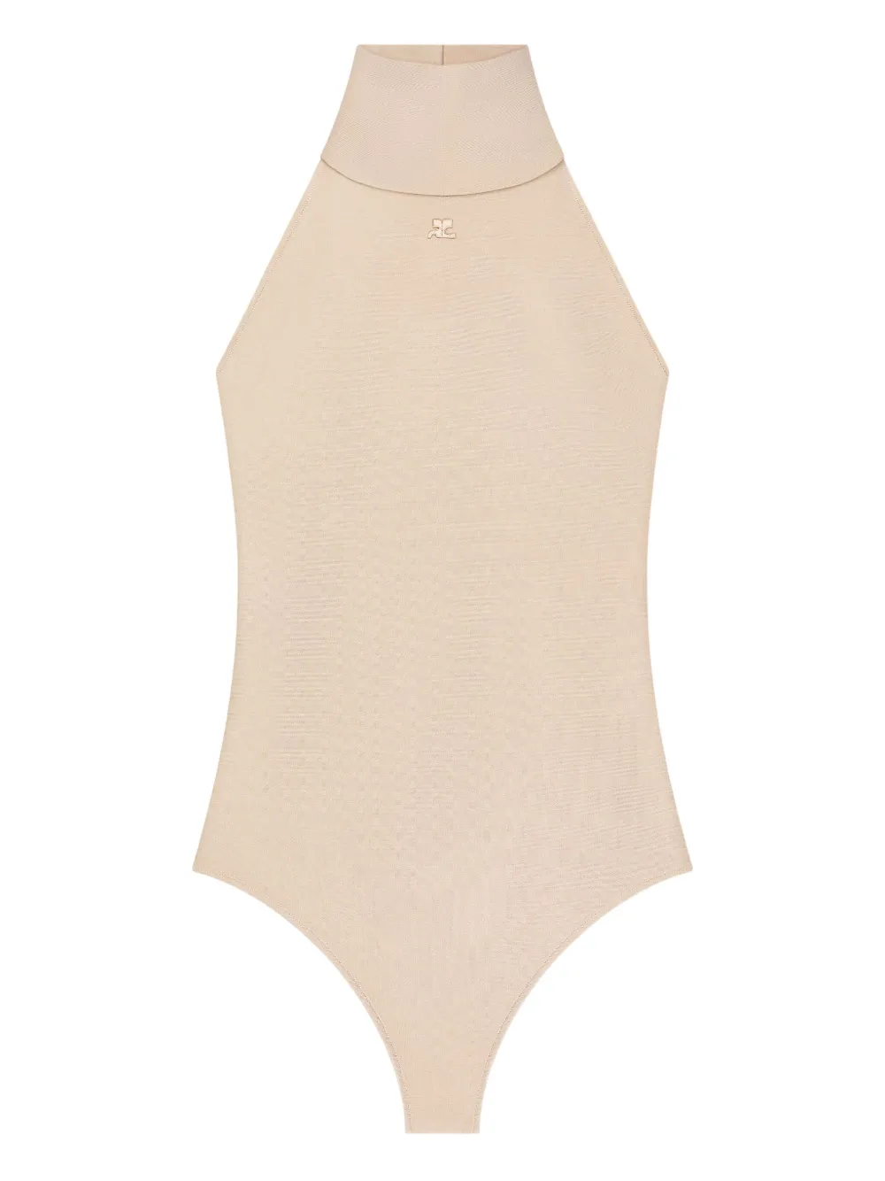 Courrèges halter-neck jersey bodysuit | Neutrals | Image 1
