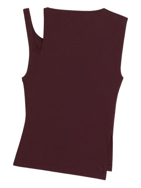 Courrèges asymmetrical-neck vest