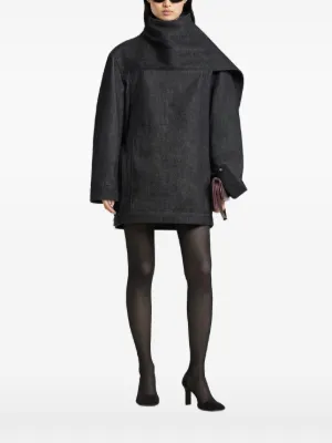 courrèges グレー デニムジャケット ファー襟 courrèges グレー デニムジャケット ファー襟 courrèges グレー