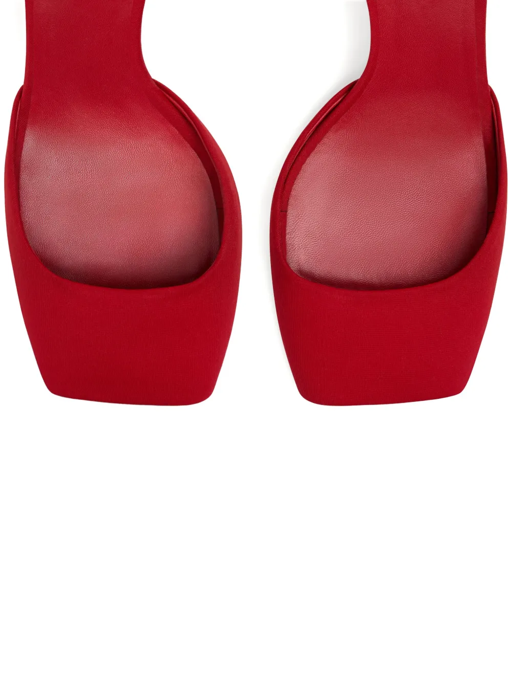 Courrèges Peep-toe Ankle-strap Pumps In Red