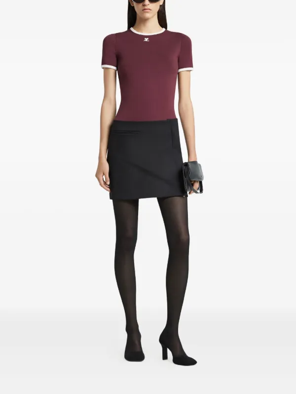 8月最終値下げ‼️【正規品】Courrèges コントラストトリム Tシャツ 8月