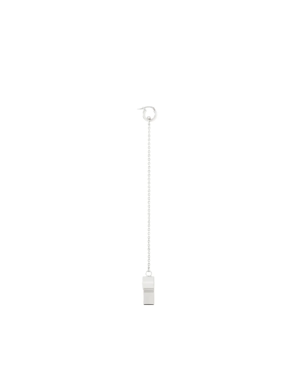 Courrèges Whistle Chain Earring In Metallic