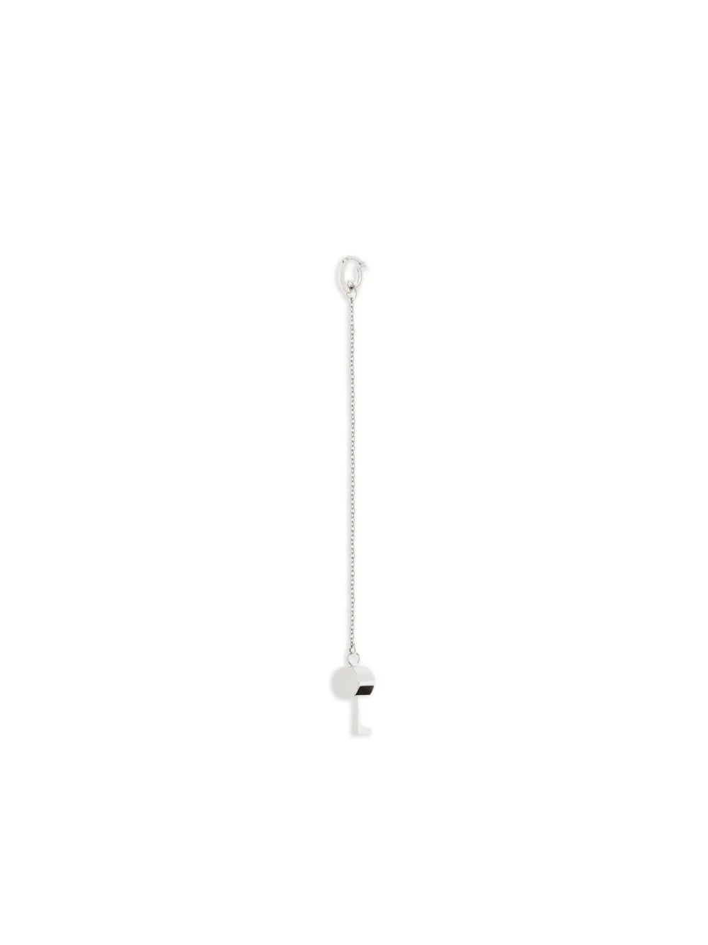 Courrèges Whistle Chain Earring In Metallic