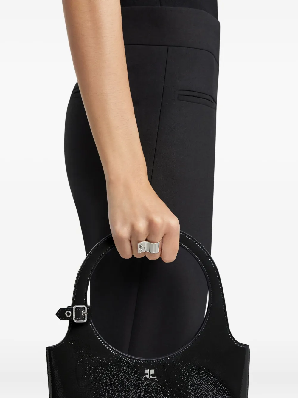 Courrèges fold strass ring | Image 2
