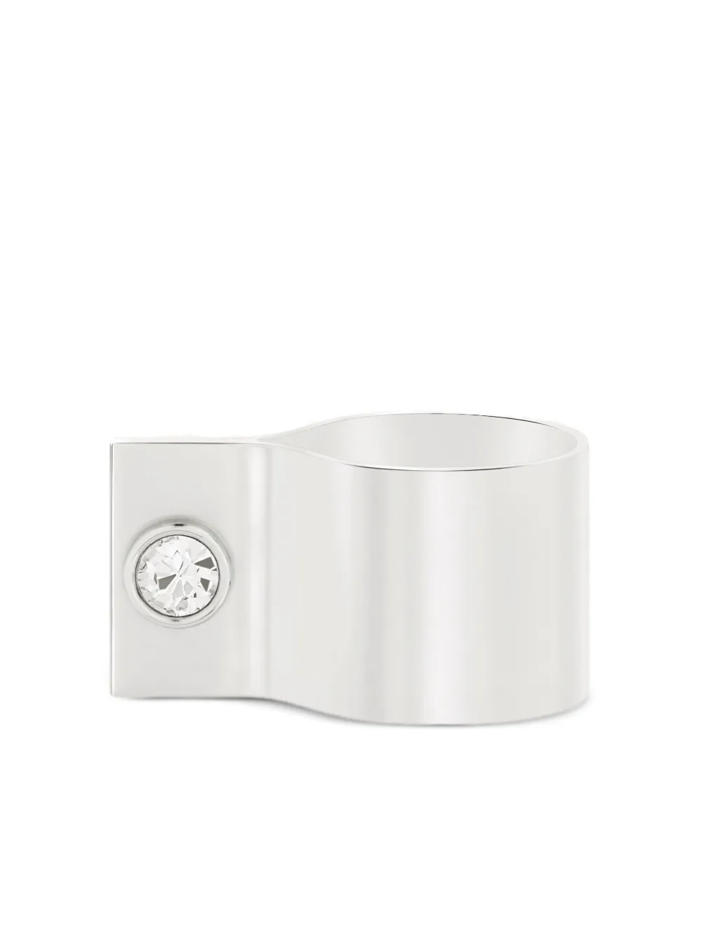 Courrèges fold strass ring | Silver | Image 1