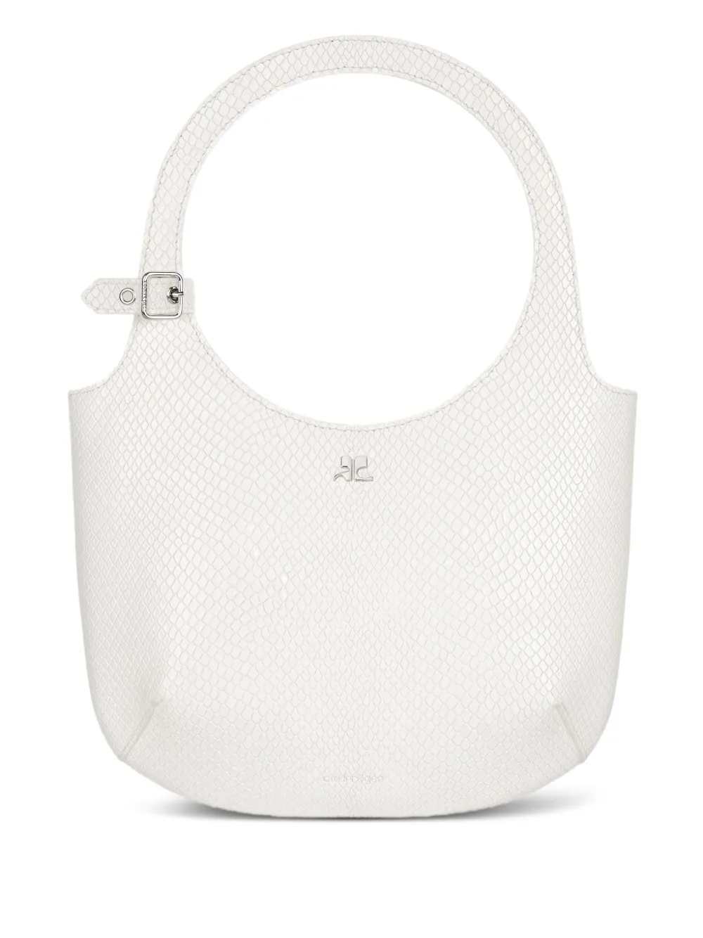 Courrèges snakeskin-embossed handbag | White | Image 1