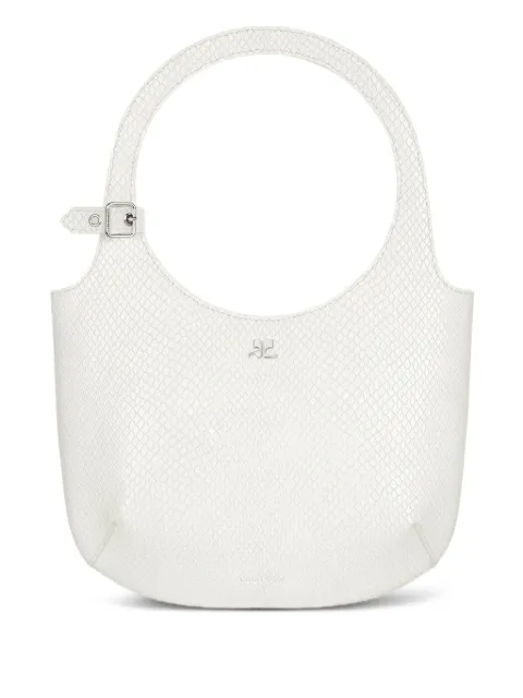 Courrèges snakeskin-embossed handbag