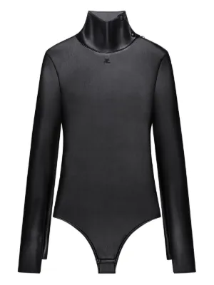 Maison Margiela シアー ボディスーツ | ブラック | FARFETCH JP