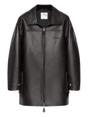 Burberry バーバリー レザージャケット | ブラック | FARFETCH JP