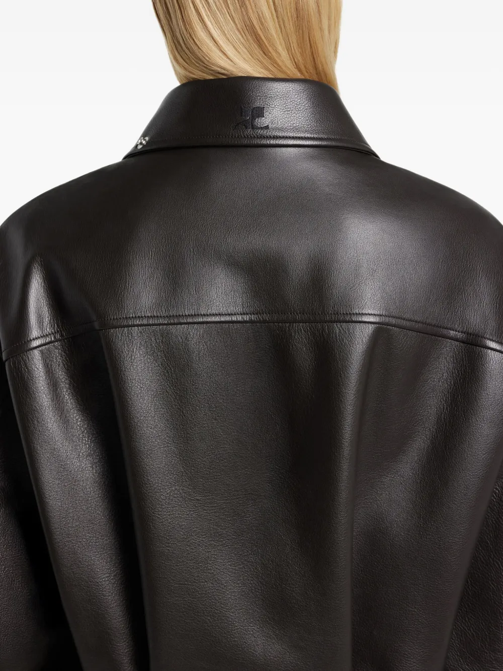 Courrèges Leren jack Bruin