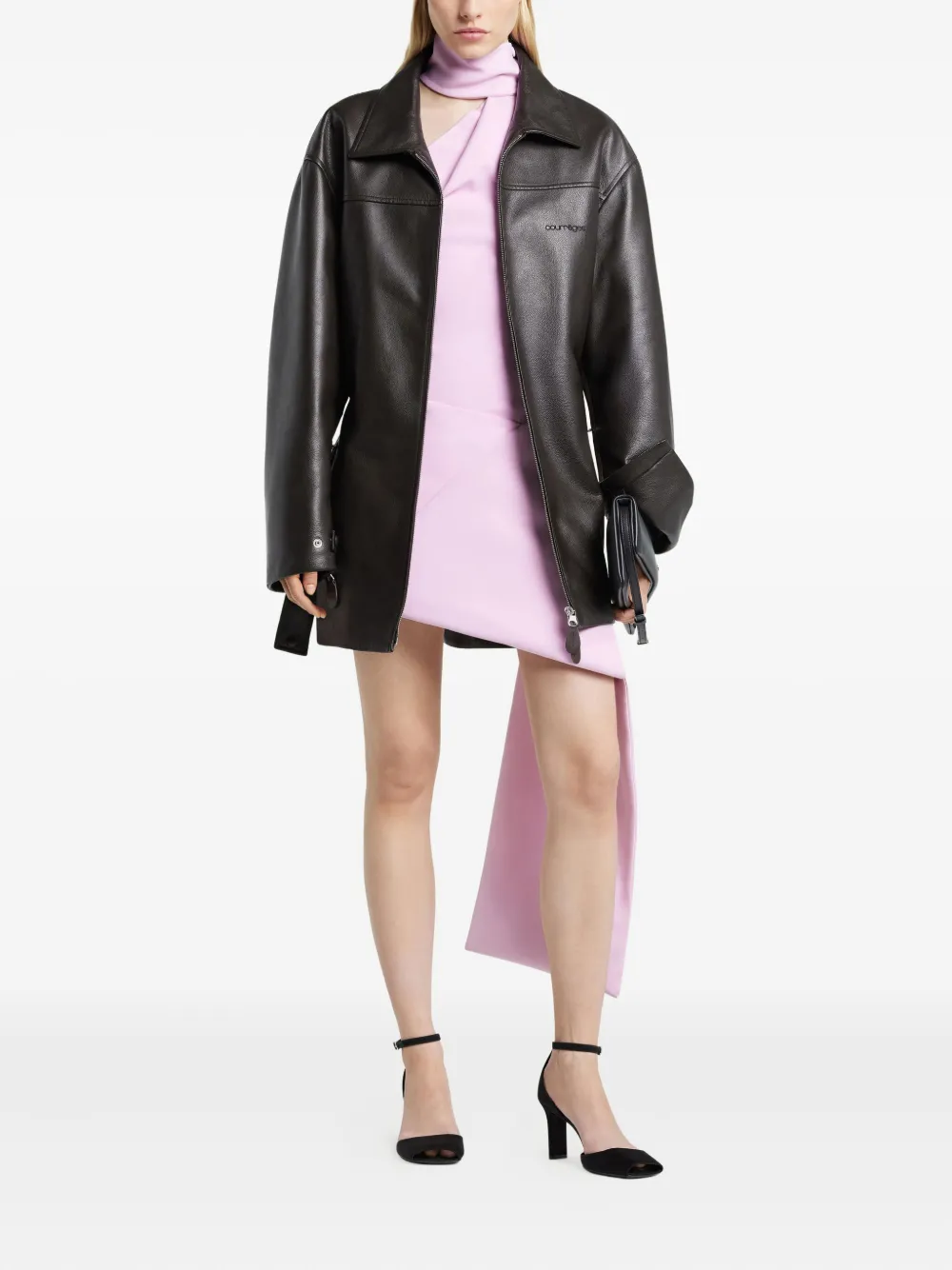 Courrèges oversized leather jacket | Leather Jackets | Image 2