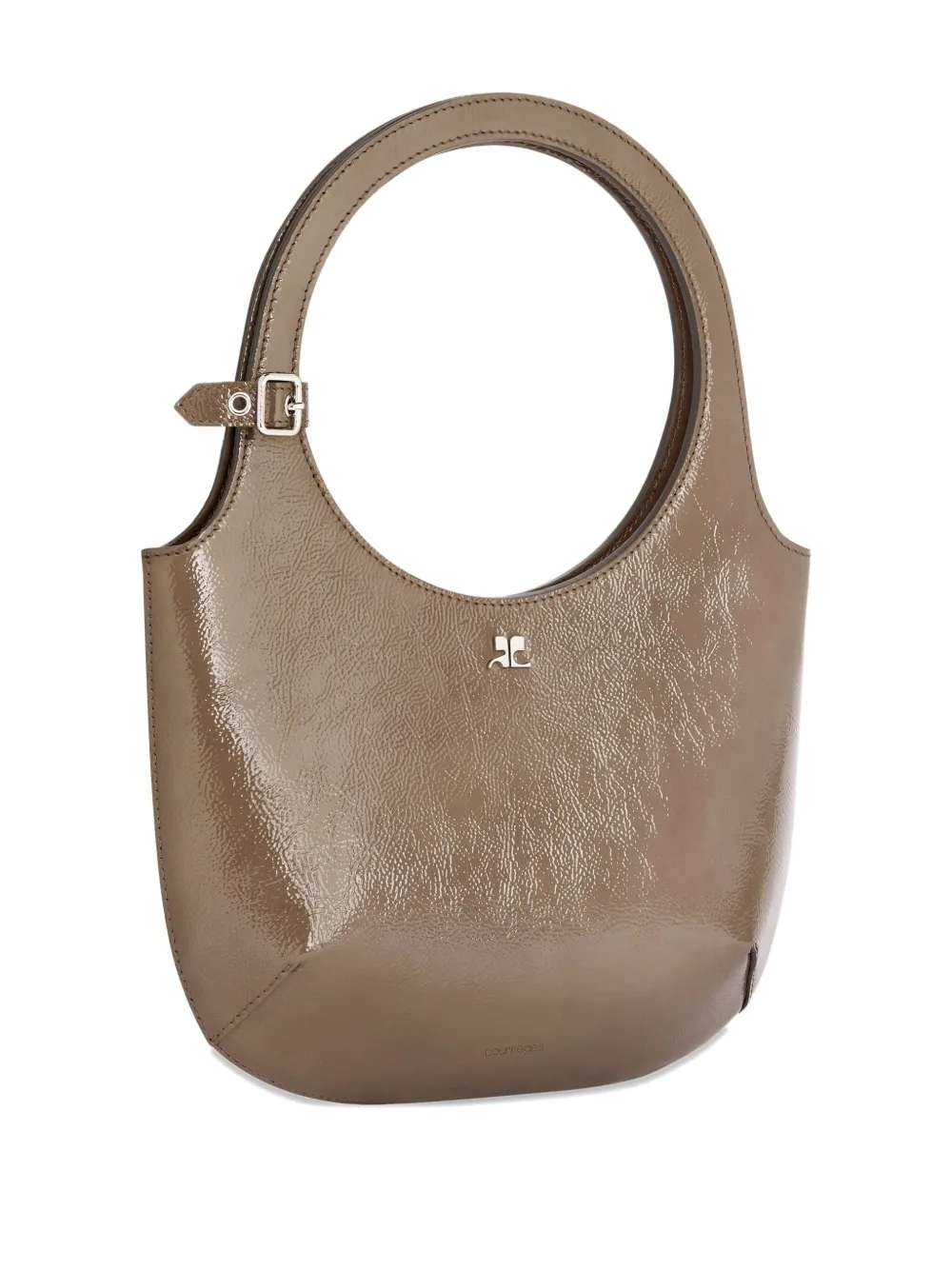 Courrèges Holy leren shopper Beige