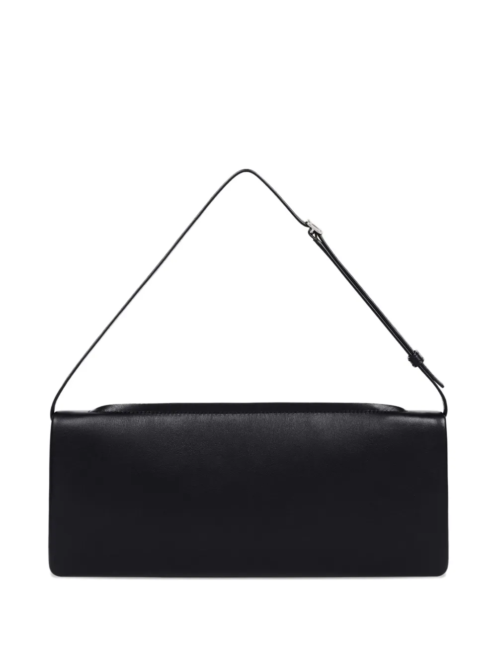 Courrèges Rectangular Shoulder Bag Adjustable Strap In Black