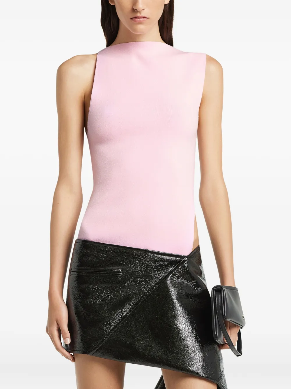 Courrèges Side-slit Top In Pink