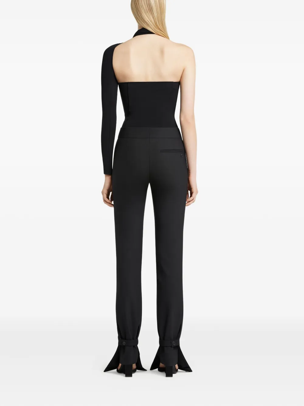 Courrèges Asymmetrische gedraaide body Zwart