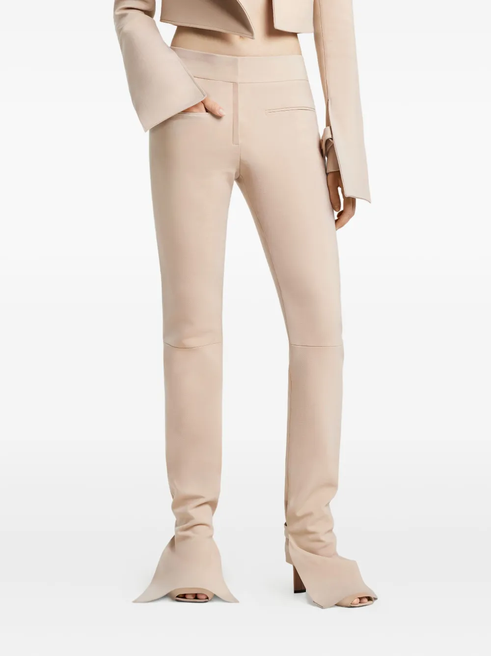 Courrèges Bootcut Pants In Neutral
